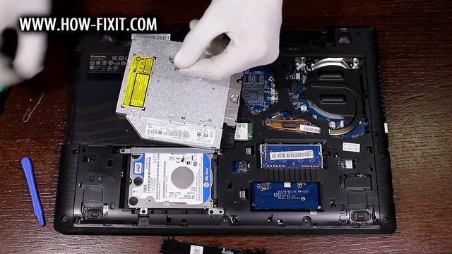 Lenovo G50-30, G50-45, G50-70 dvd drive replacement | Install Second Hard Drive смотреть онлайн