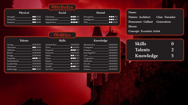 Let's Make A Vampire: the Masquerade Character смотреть онлайн