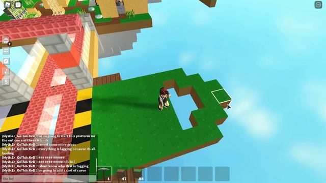 Working on island paradise! Part 1 Skyblock ROBLOX смотреть онлайн
