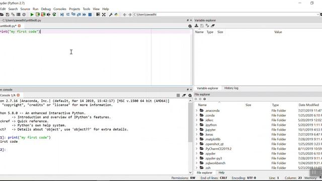Getting started with Python: Anaconda Navigator and Spyder смотреть онлайн