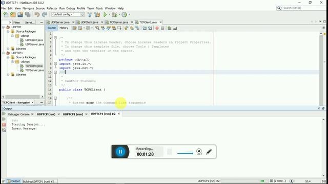 Connect using TCP client and TCP server & UDP client and UDP server смотреть онлайн