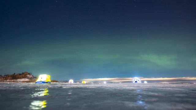 Северное сияние в Петербурге с 14 на 15 января. 8K смотреть онлайн