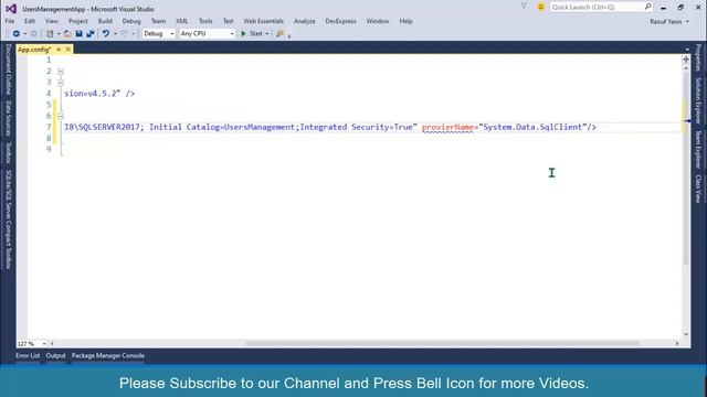Users Management System with C# and SQL-03- Create New Project & How To Connect C# WinForm with SQL смотреть онлайн
