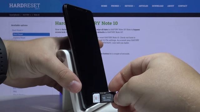 How To Inset SIM Card And SD Card To HAFURY Note 10 – Input SIM And SD Card