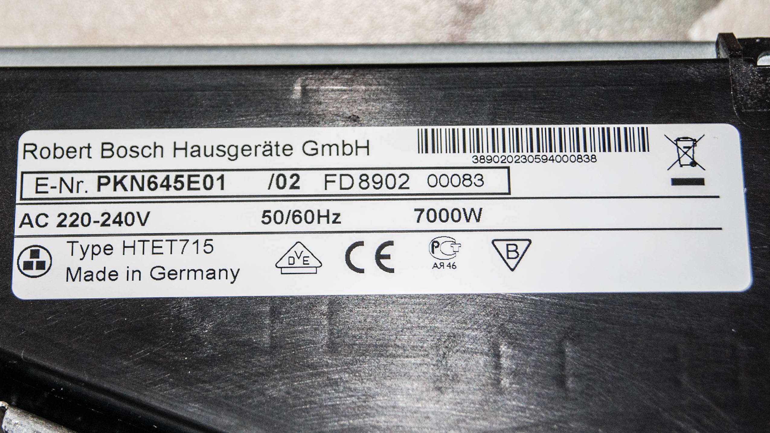 Варочная панель HTET715 Bosch. Ремонт. смотреть онлайн