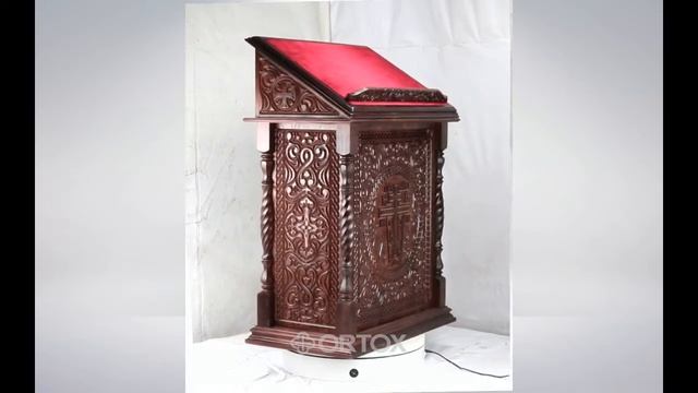 Аналой центральный "Ивановский" темный, 85х50х120 см смотреть онлайн