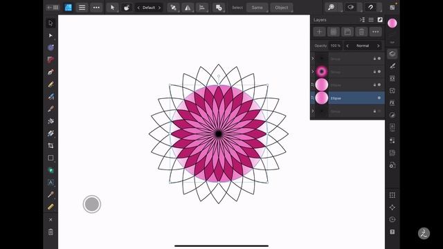 Affinity Designer 2 iPad Tutorial, Create a Vector Lotus Flower смотреть онлайн