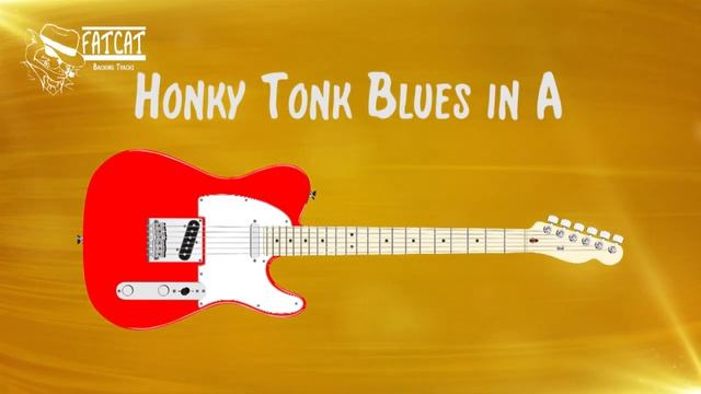 Honky Tonk Blues Backing Track in A смотреть онлайн