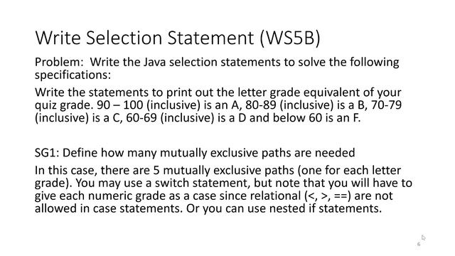 Selection - Writing Selection Switch Statements (Java) смотреть онлайн