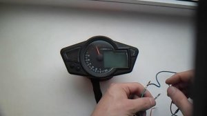 Как подключить мото-приборку// how to wire the universal speedometer rx1n replica china