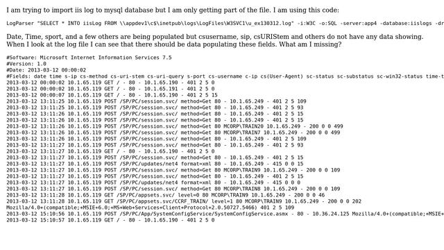 DevOps & SysAdmins: Log Parser IIS Users смотреть онлайн