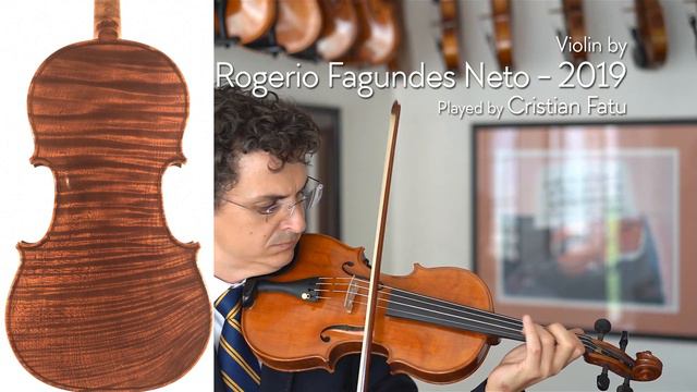 (sold) Rogerio Fagundes Neto 2019 violin / Cristian Fatu / at the Metzler Violin Shop смотреть онлайн
