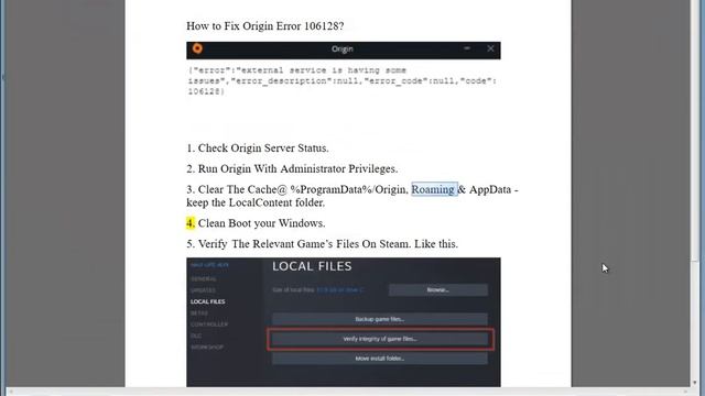Fix Origin Error 106128 смотреть онлайн