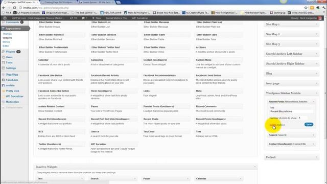 Wordpress Sidebar Tutorial Video (Nick Carpenter) смотреть онлайн