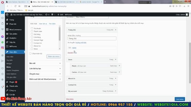 Hướng dẫn thay đổi logo, cấu hình menu, sửa banner website wordpress смотреть онлайн