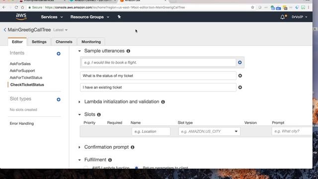 Configuring Amazon Connect Call Center - Chapter 6 Adding LEX смотреть онлайн