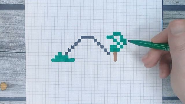 Как рисовать по клеточкам красивый дом / Рисунки по клеточкам легко и просто / Pixel video Лайк АРТ смотреть онлайн