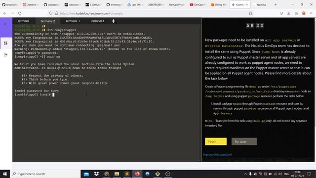Puppet Manage Services Docker Volumes Mapping kodekloud task смотреть онлайн