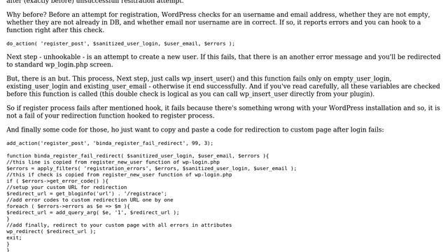Wordpress: Redirect to custom url when registration fails? (2 Solutions!!) смотреть онлайн
