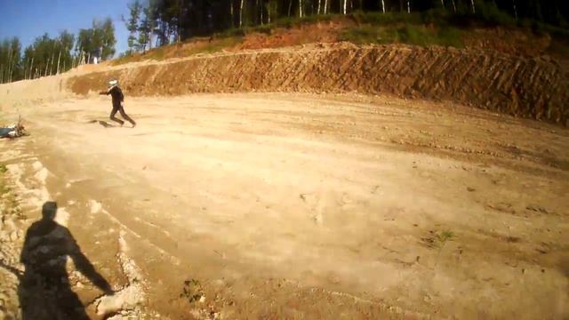 Красиво упал на Irbis TTR 250 !)