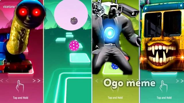  Bus Eater vs McQueen Eater EXE vs Skibidi Toilet vs Toilet Monster - Tiles Hop EDM Rush!