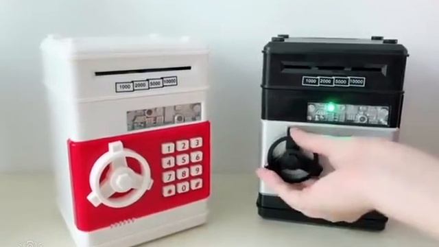 Электронный Бакномат - копилка - сейф для бумажных денег и металлических монет и мелких вещей смотреть онлайн