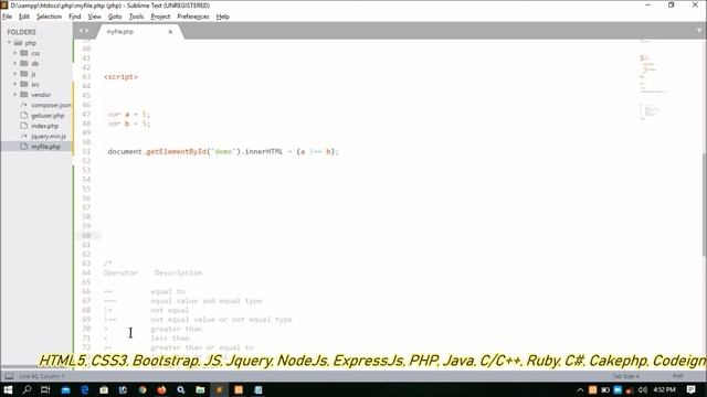 Javascript Operators Part-12.3 | Comparison Operators In Js смотреть онлайн