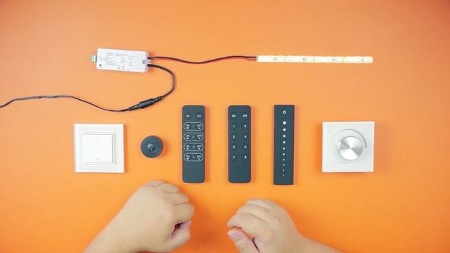 Управление одноцветными светодиодными лентами системой EASYDIM. Беспроводные пульты управления.