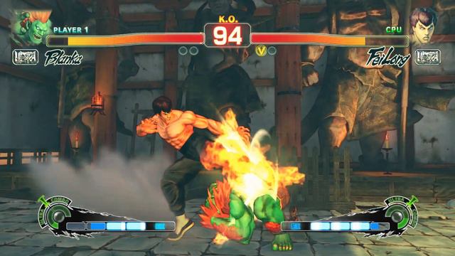 Blanka vs Fei Long (Hardest AI) - Ultra Street Fighter IV смотреть онлайн
