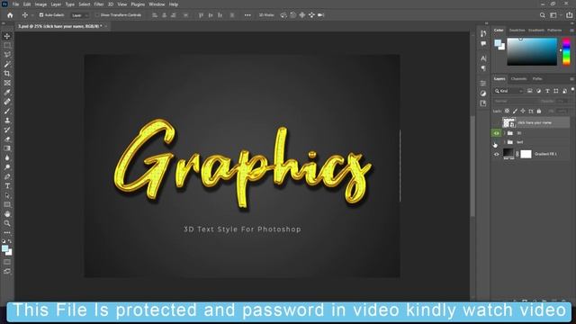 2022 3D Text Effect Photoshop Tutorial смотреть онлайн