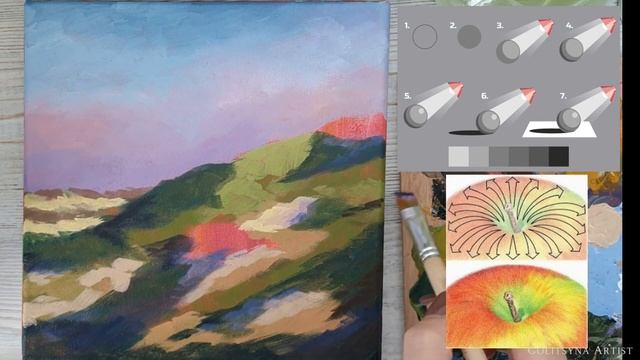 КАК ИСПОЛЬЗОВАТЬ ЦВЕТОВОЙ КРУГ | Подробно с примерами смотреть онлайн