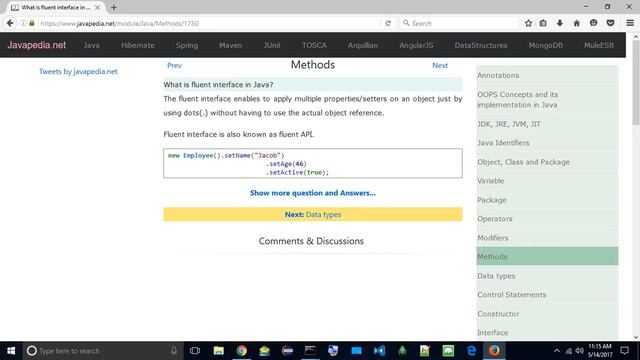 What is fluent interface in Java?
| javapedia.net смотреть онлайн
