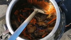 Ферганский плов из индоутки, в афганском казане.