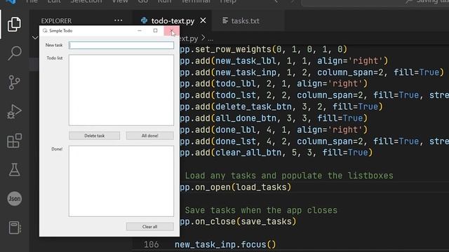 Saving files in Python with text, json and pickle - improving the Simple Todo App made with GooeyPi смотреть онлайн