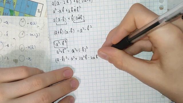 Разбираю формулы сокращённого умножения. Разность квадратов, сумма и разность кубов