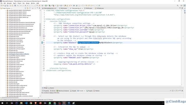12. Explaining the usage of hibernate config file смотреть онлайн