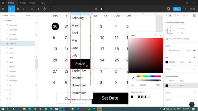 Daily UI Design Challenge | Day 07- Calendar смотреть онлайн