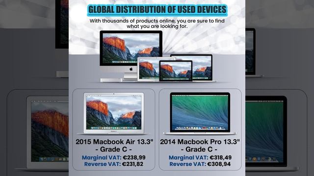 MARGINAL VAT On Many Used Devices.