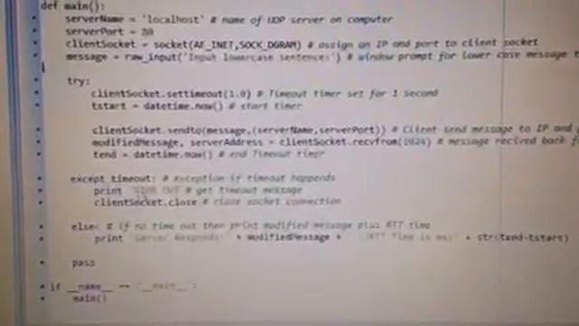 UDP Ping Server and client смотреть онлайн