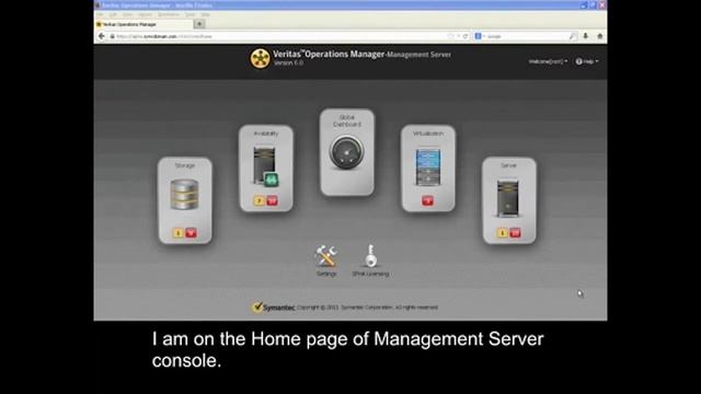 Veritas Operations Manager 6 0 Introduction to the new user interface VOM UI Part1 смотреть онлайн