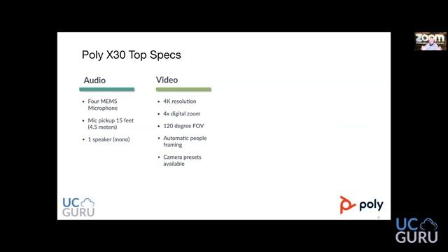 Poly X30 Zoom Room Product Review смотреть онлайн