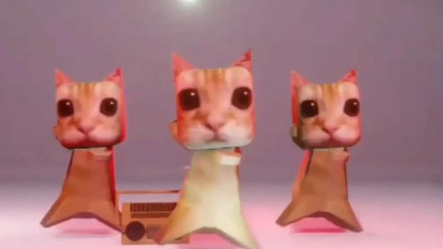 бумажные котики флексят под Angry birds. смотреть онлайн
