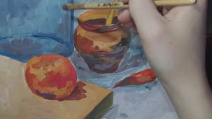 9. Уроки рисования. Натюрморт гуашью. 1 часть
