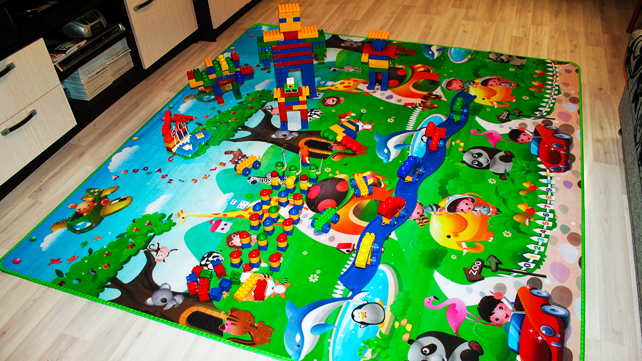 Детский непромокаемый игровой коврик с Алиэкспресс смотреть онлайн