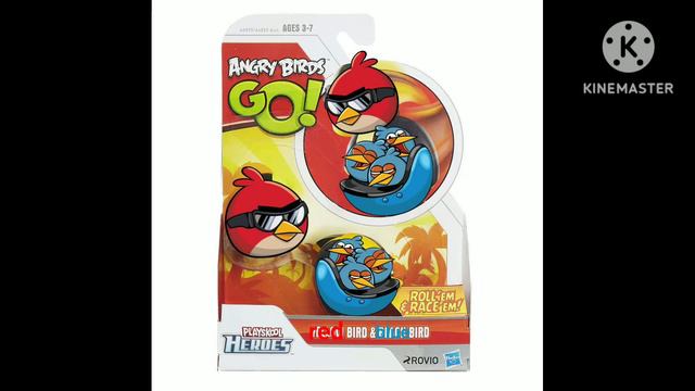 angry birds go playskool heroes red bird & blue bird roll'em & race em! смотреть онлайн