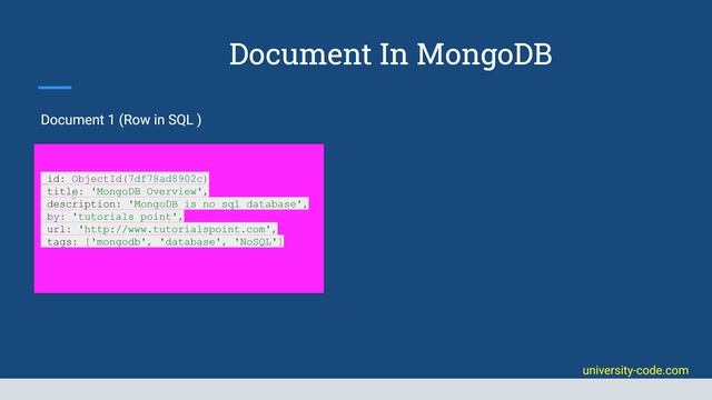 Introducing MongoDB смотреть онлайн