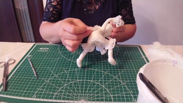 Ватная игрушка Баба Яга. Часть 2. смотреть онлайн