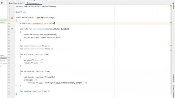 Calculator App Android Studio Kotlin Tutorial