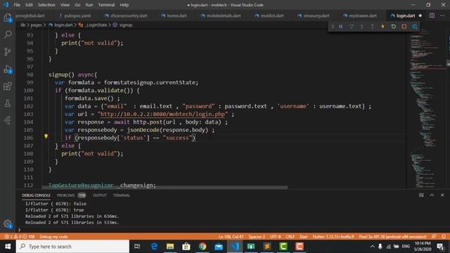 66# HTTP post And MySQL And Sign Up [Mastering Flutter In Arabic] смотреть онлайн