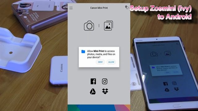Canon Ivy Zoemini (part2) - Setup to Android with Canon Mini Print смотреть онлайн